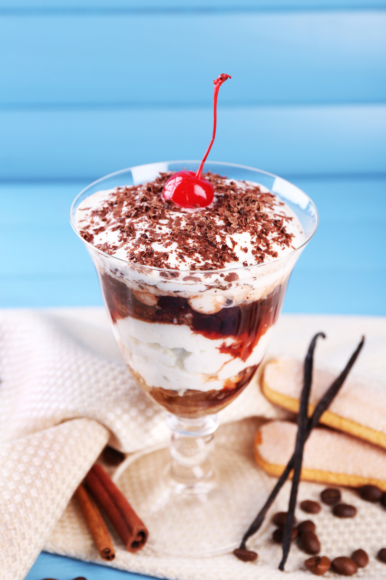Tiramisu Dessert in Glass
